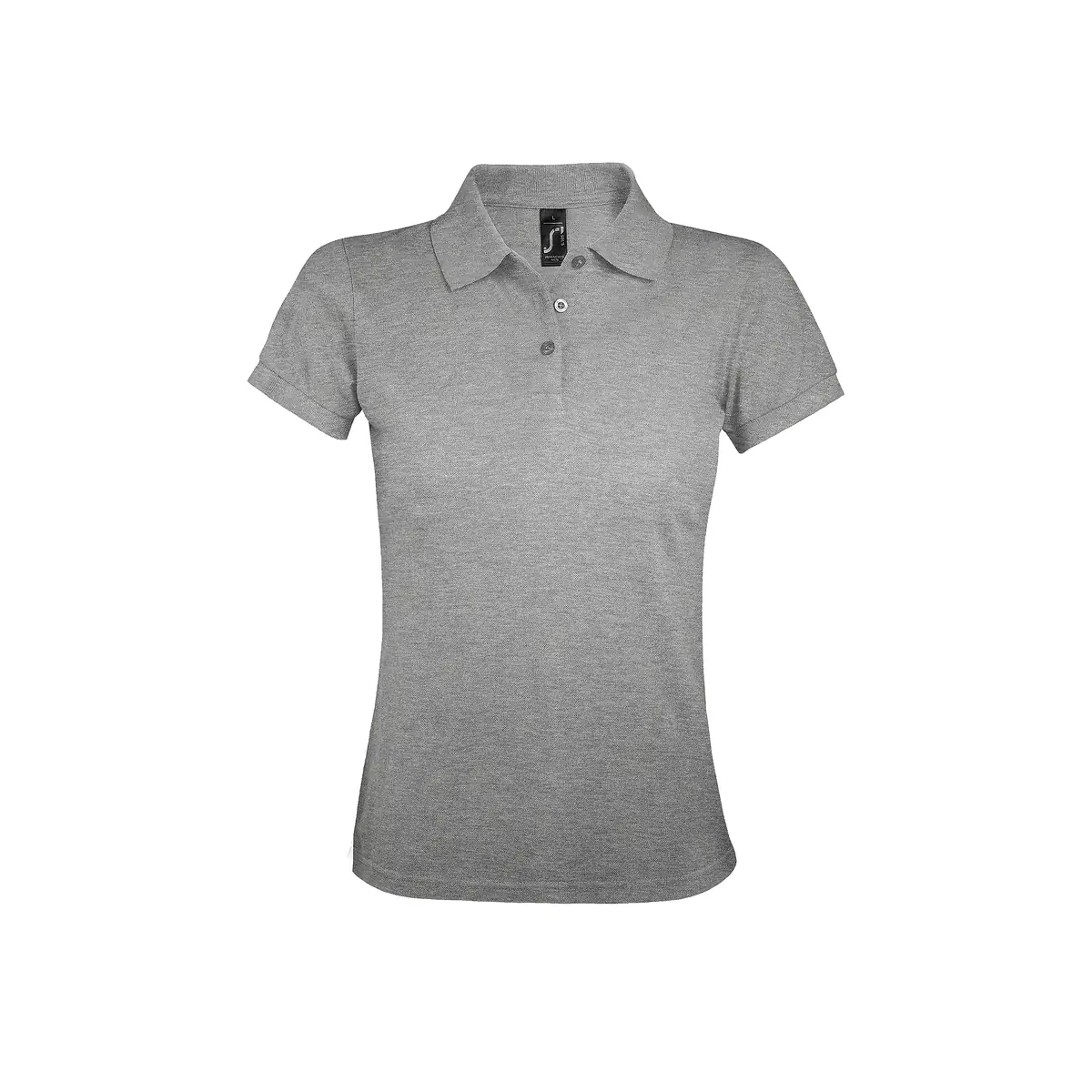 Polo mujer SOL’S PRIME WOMEN 00573 12 Polo Sol’s PRIME WOMEN en color Gris mezcla, vista frontal