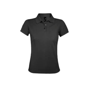 Polo Sol’s PRIME WOMEN en color Gris oscuro, vista frontal