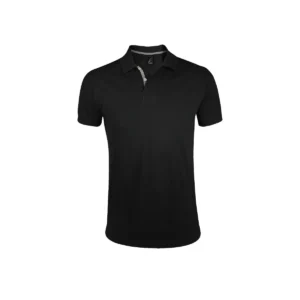 Polo Sol’s PORTLAND MEN en color Negro, vista frontal
