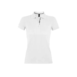 Polo Sol’s PORTLAND WOMEN en color Blanco, vista frontal