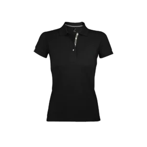 Polo Sol’s PORTLAND WOMEN en color Negro, vista frontal