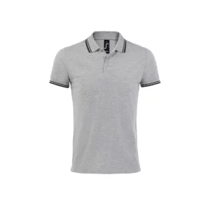 Polo Sol’s PASADENA MEN en color Gris/Azul marino, vista frontal
