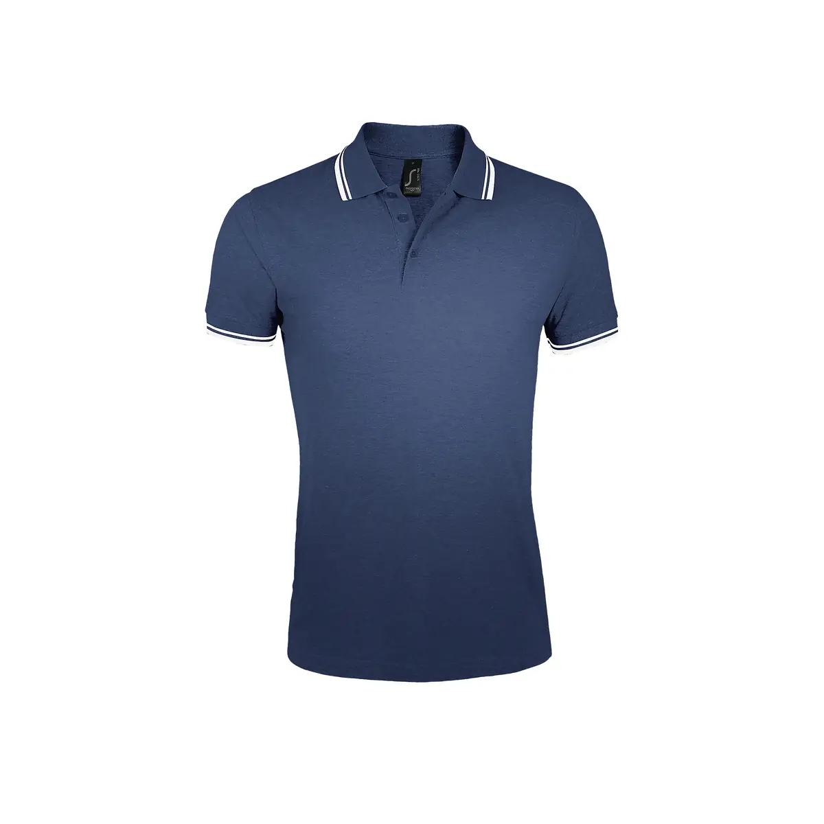 Polo hombre SOL’S PASADENA MEN 00577 24 Polo Sol’s PASADENA MEN en color French marino/Blanco, vista frontal