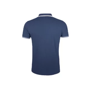Polo Sol’s PASADENA MEN en color French marino/Blanco, vista trasera