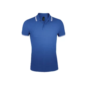 Polo Sol’s PASADENA MEN en color Azul royal/Blanco, vista frontal
