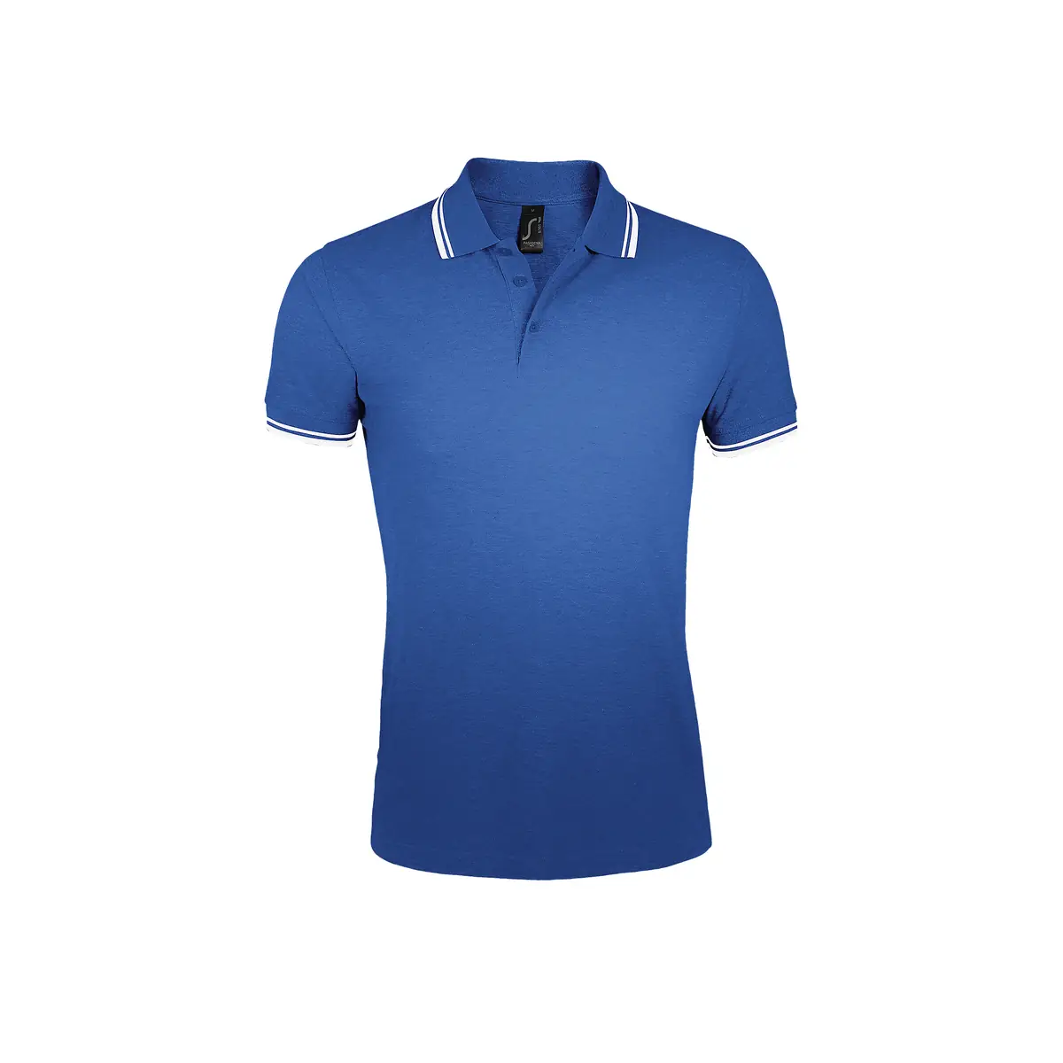 Polo hombre SOL’S PASADENA MEN 00577 27 Polo Sol’s PASADENA MEN en color Azul royal/Blanco, vista frontal