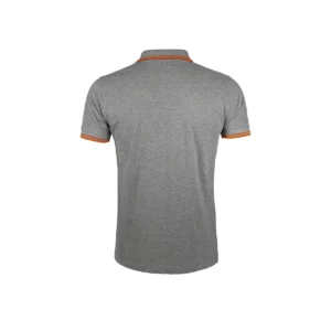 Polo Sol’s PASADENA MEN en color Gris mezcla/Naranja, vista trasera