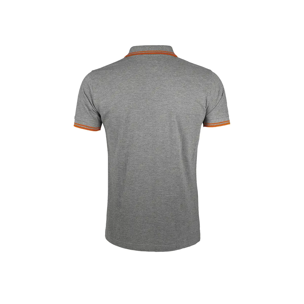 Polo hombre SOL’S PASADENA MEN 00577 11 Polo Sol’s PASADENA MEN en color Gris mezcla/Naranja, vista trasera