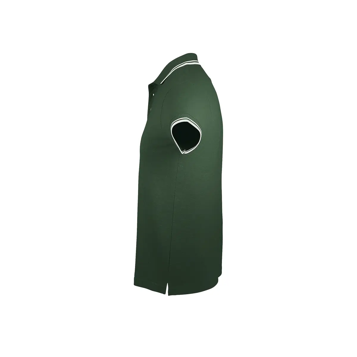 Polo hombre SOL’S PASADENA MEN 00577 34 Polo Sol’s PASADENA MEN en color Verde bosque/Blanco, vista lateral