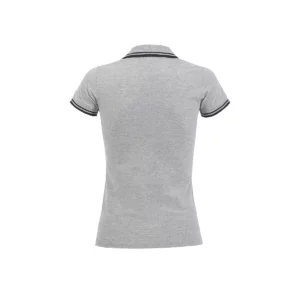 Polo Sol’s PASADENA WOMEN en color Gris/Azul marino, vista trasera