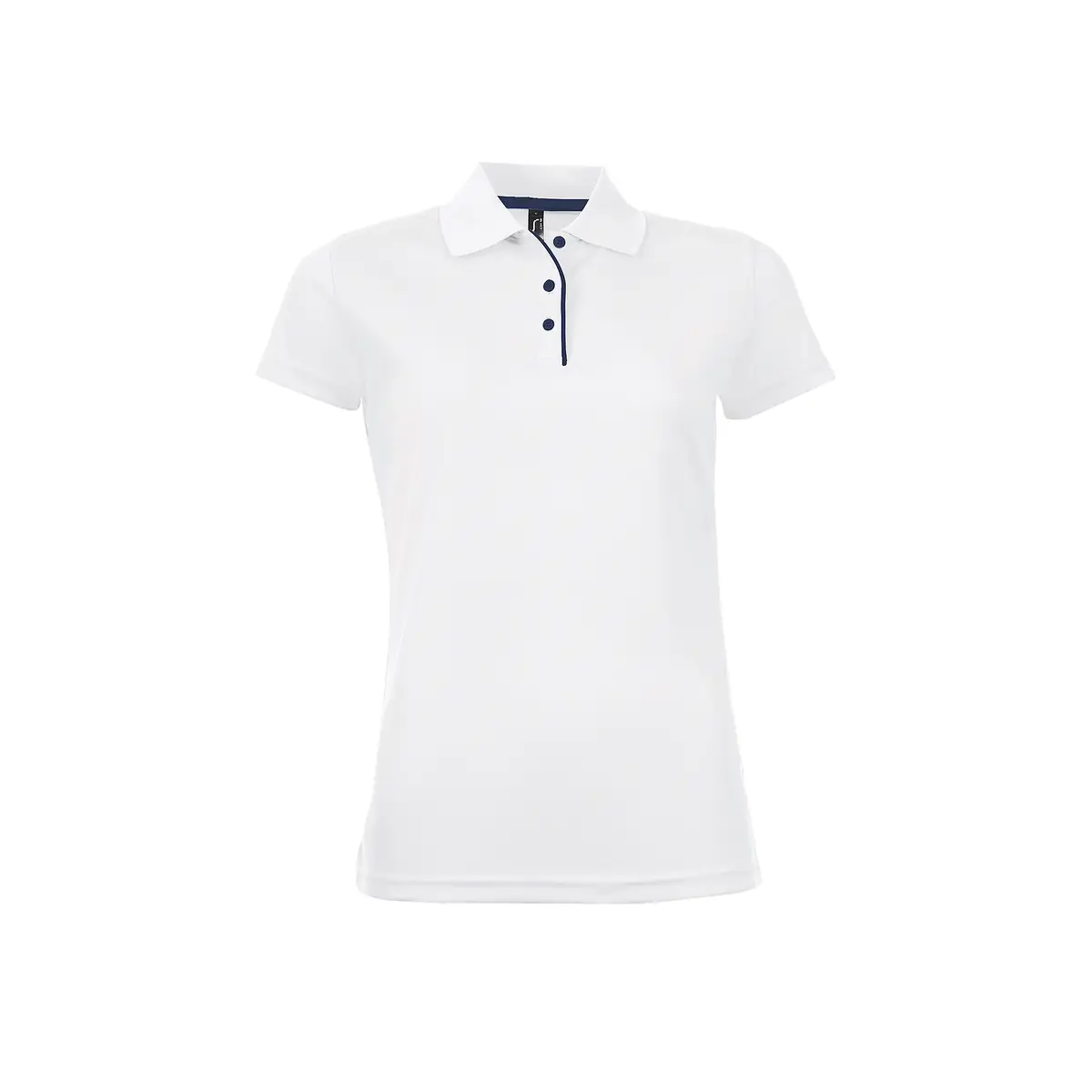 Polo mujer SOL’S PERFORMER WOMEN 01179 3 Polo Sol’s PERFORMER WOMEN en color Blanco, vista frontal