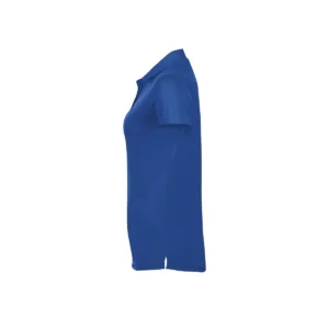Polo Sol’s PERFORMER WOMEN en color Azul royal, vista lateral