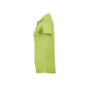 Polo Sol’s PERFORMER WOMEN en color Verde manzana, vista lateral