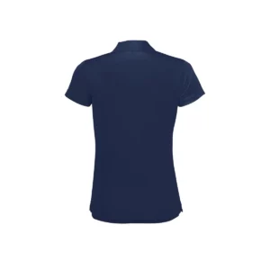 Polo Sol’s PERFORMER WOMEN en color French marino, vista trasera