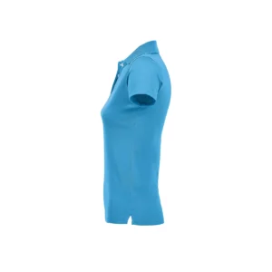 Polo Sol’s PERFORMER WOMEN en color Aqua, vista lateral