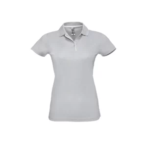 Polo Sol’s PERFORMER WOMEN en color Gris puro, vista frontal