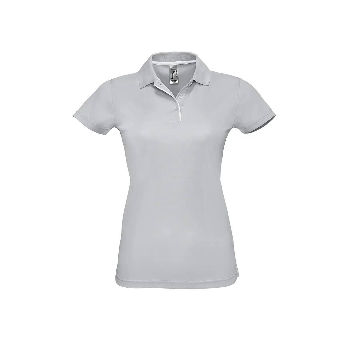 Polo mujer SOL’S PERFORMER WOMEN 01179 9 Polo Sol’s PERFORMER WOMEN en color Gris puro, vista frontal