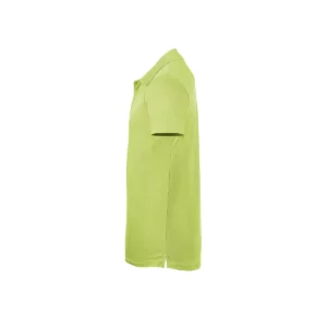 Polo Sol’s PERFORMER MEN en color Verde manzana, vista lateral
