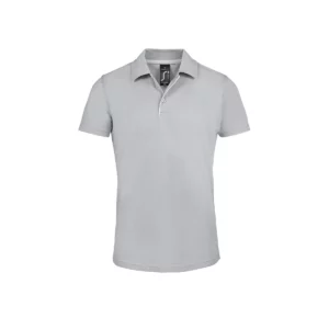 Polo Sol’s PERFORMER MEN en color Gris puro, vista frontal