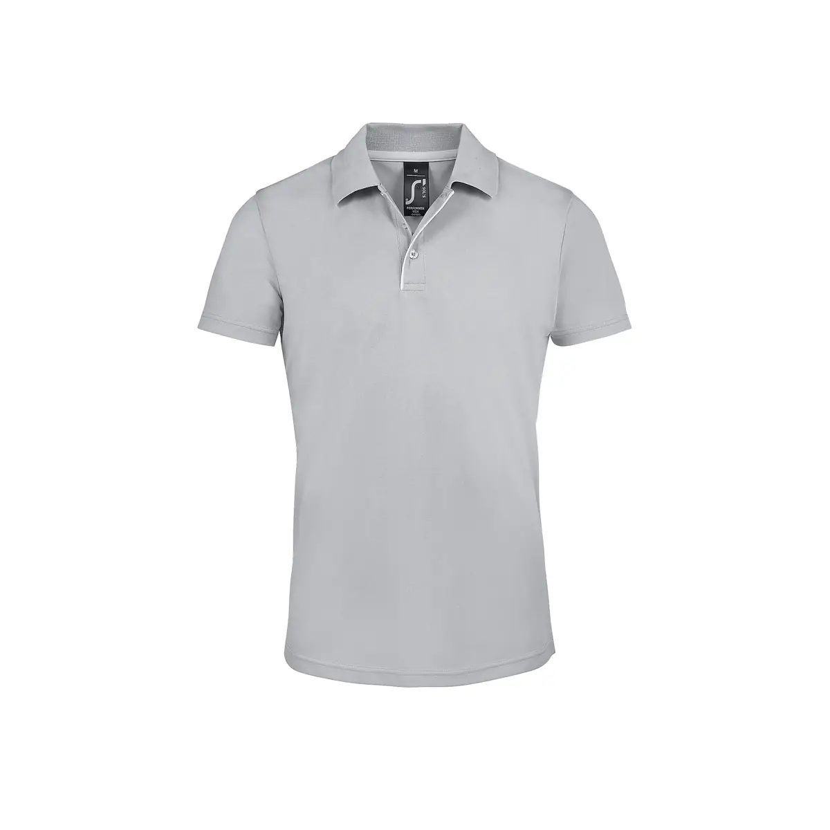Polo hombre SOL’S PERFORMER MEN 01180 9 Polo Sol’s PERFORMER MEN en color Gris puro, vista frontal