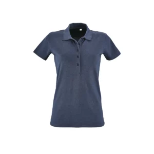 Polo Sol’s PHOENIX WOMEN en color Denim jaspeado, vista frontal