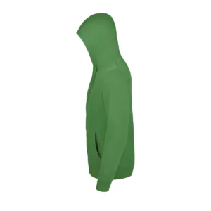Sudadera SOL’S 01714 en Verde pradera, vista lateral