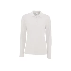Polo Sol’s PERFECT LSL WOMEN en color Blanco, vista frontal