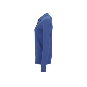 Polo Sol’s PERFECT LSL WOMEN en color Azul royal, vista lateral