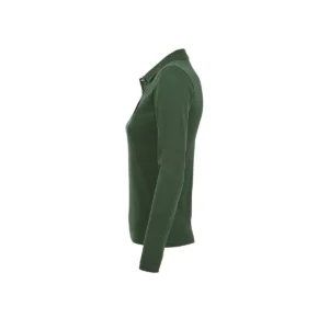 Polo Sol’s PERFECT LSL WOMEN en color Verde botella, vista lateral