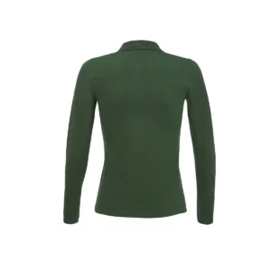 Polo Sol’s PERFECT LSL WOMEN en color Verde botella, vista trasera