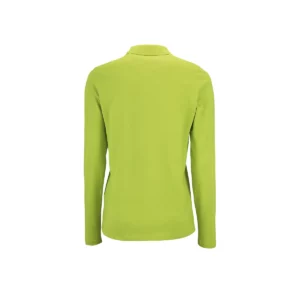 Polo Sol’s PERFECT LSL WOMEN en color Verde manzana, vista trasera