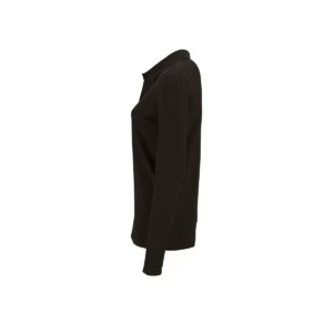 Polo Sol’s PERFECT LSL WOMEN en color Negro, vista lateral