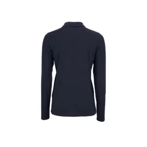 Polo Sol’s PERFECT LSL WOMEN en color French marino, vista trasera