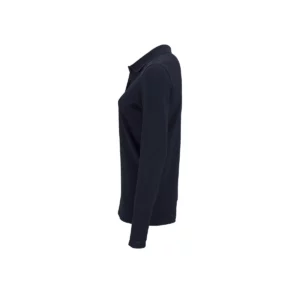 Polo Sol’s PERFECT LSL WOMEN en color French marino, vista lateral