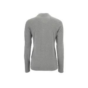 Polo Sol’s PERFECT LSL WOMEN en color Gris mezcla, vista trasera