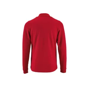Polo Sol’s PERFECT LSL MEN en color Rojo, vista trasera