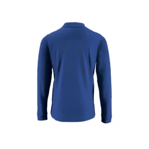 Polo Sol’s PERFECT LSL MEN en color Azul royal, vista trasera