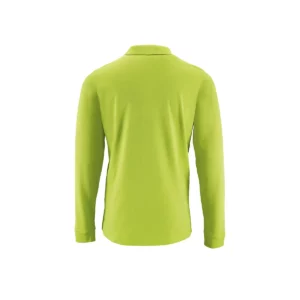 Polo Sol’s PERFECT LSL MEN en color Verde manzana, vista trasera