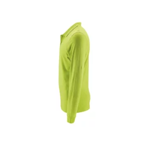 Polo Sol’s PERFECT LSL MEN en color Verde manzana, vista lateral