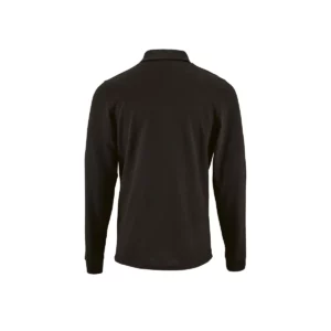 Polo Sol’s PERFECT LSL MEN en color Negro, vista trasera