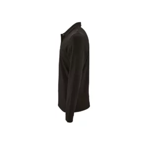 Polo Sol’s PERFECT LSL MEN en color Negro, vista lateral
