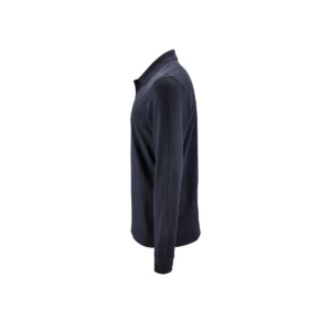 Polo Sol’s PERFECT LSL MEN en color French marino, vista lateral