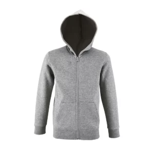 Sudadera SOL’S 02092 en Gris mezcla, vista frontal