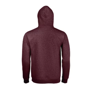 Sudadera SOL’S 02991 en Oxblood jaspeado, vista trasera