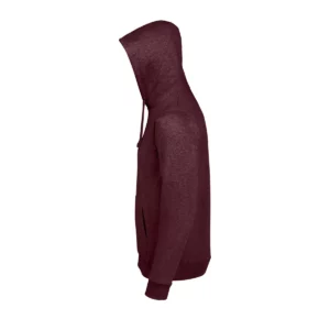Sudadera SOL’S 02991 en Oxblood jaspeado, vista lateral