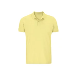 Polo Sol’s PLANET MEN en color Amarillo claro, vista frontal