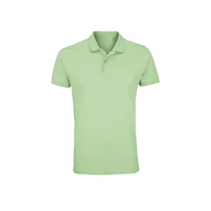 Polo Sol’s PLANET MEN en color Verde hielo, vista frontal