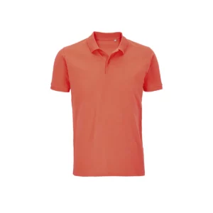 Polo Sol’s PLANET MEN en color Naranja pop, vista frontal