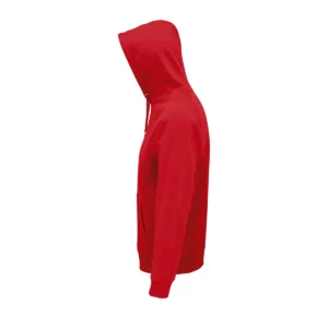 Sudadera SOL’S 03568 en Rojo, vista lateral