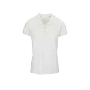 Polo Sol’s PLANET WOMEN en color Blanco hueso, vista frontal